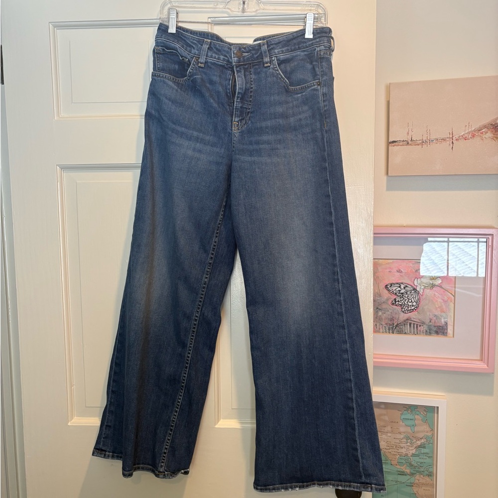 Nili Lotan Indigo Wide-Leg Jeans